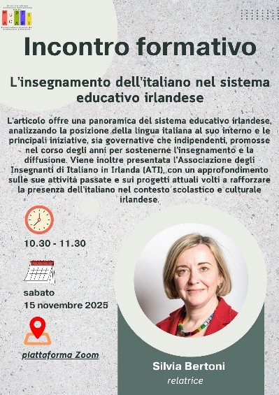 Poster: L’insegnamento dell’italiano nel sistema educativo irlandese